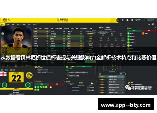 从数据看贝林厄姆世俱杯表现与关键影响力全解析技术特点和比赛价值 从数据看贝林厄姆世俱杯表现与关键影响力全解析技术特点和比赛价值